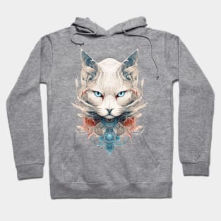 Mystical Cat Art Nouveau Hoodie